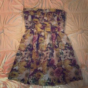 JACK. Strapless floral dress